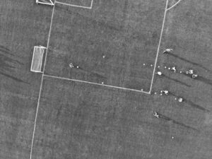 aerial view of hunter's creek soccer club soccer practice